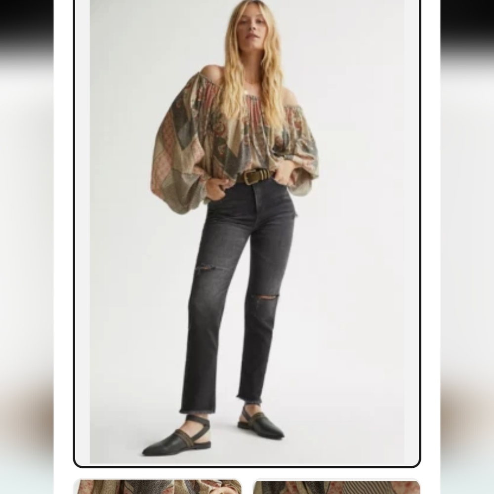Anthropologie Pilcro Black The Vintage Straight Leg Jeans Black NWT Sz.32T
